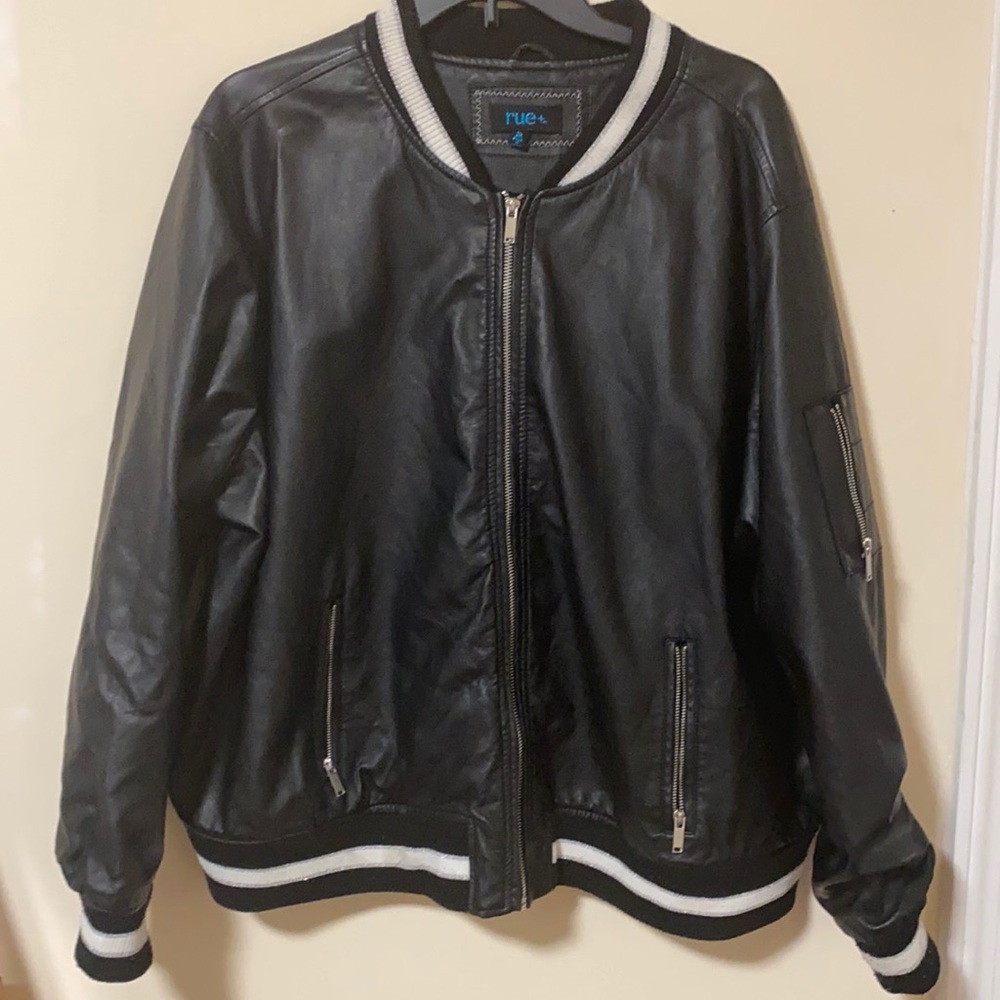 Leather Bomber Jacket